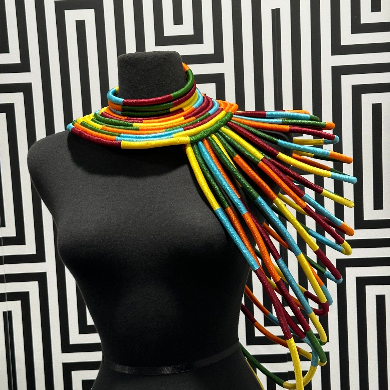 Ubuntu Goddess Statement Necklace - One shoulder - Trufacebygrace