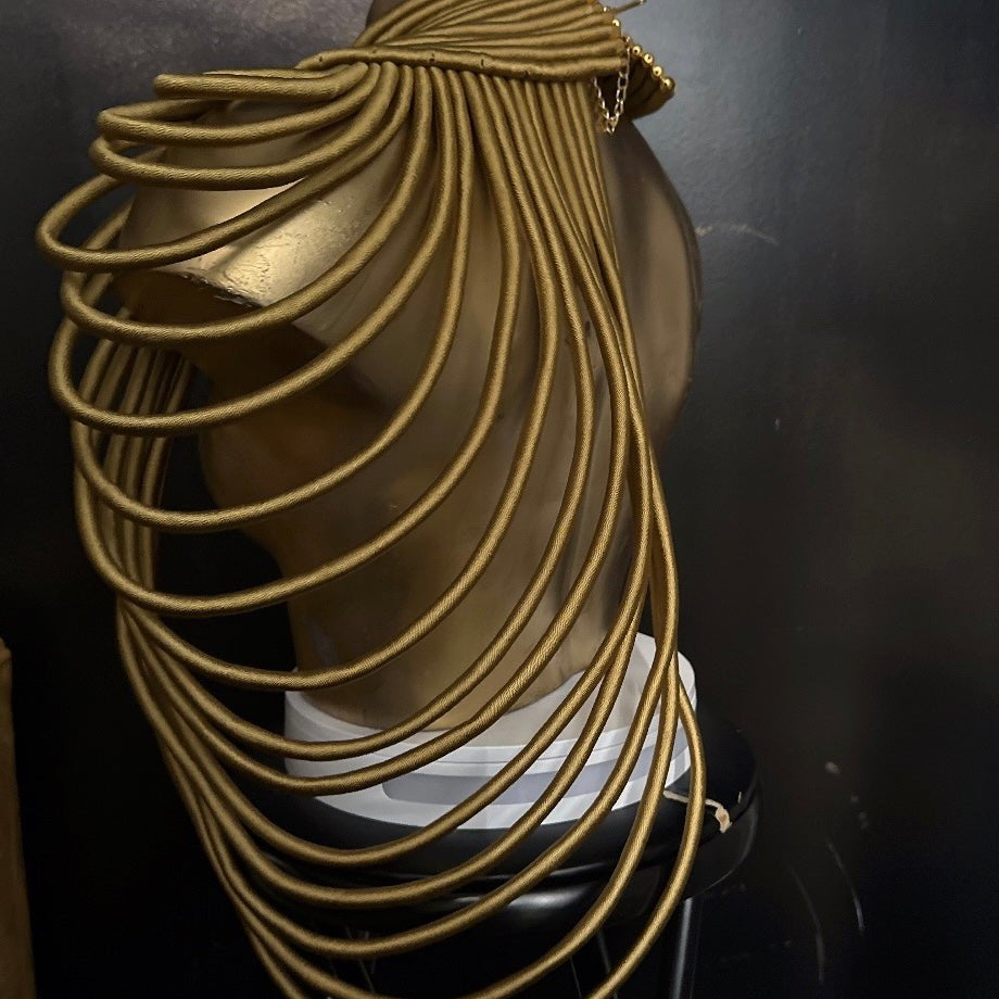 Ubuntu Goddess Statement Necklace - One shoulder - Trufacebygrace