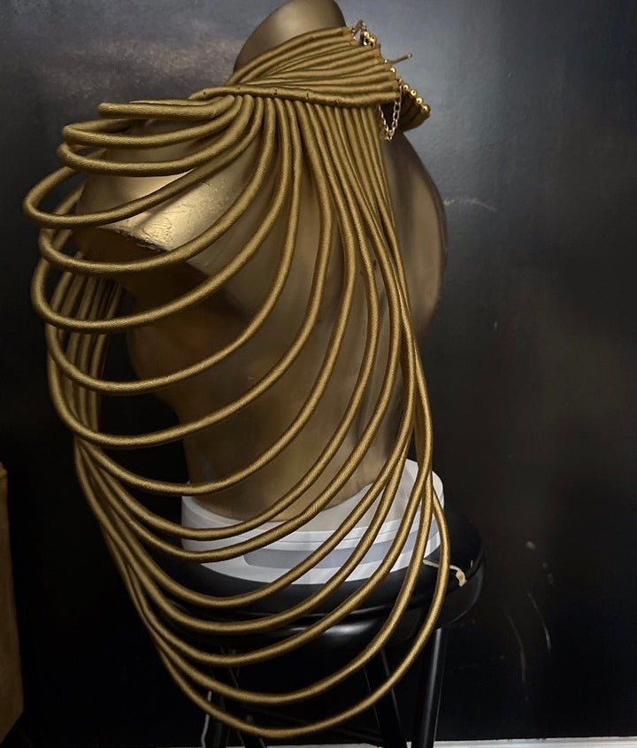 Ubuntu Goddess Statement Necklace - One shoulder - Trufacebygrace
