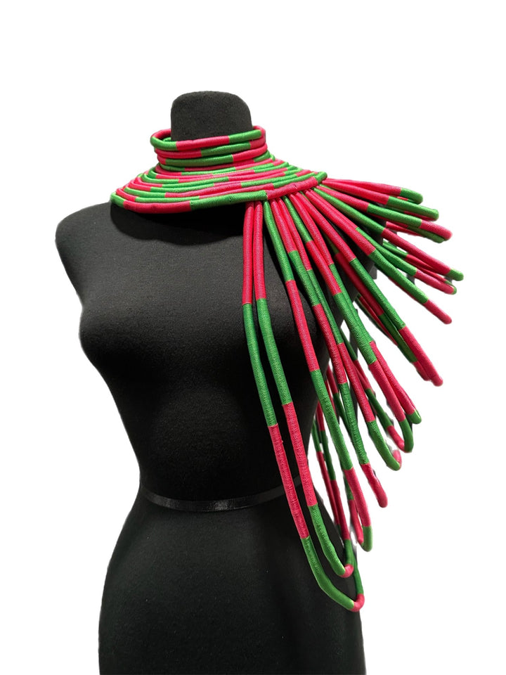 Ubuntu Goddess Statement Necklace - One shoulder - Trufacebygrace