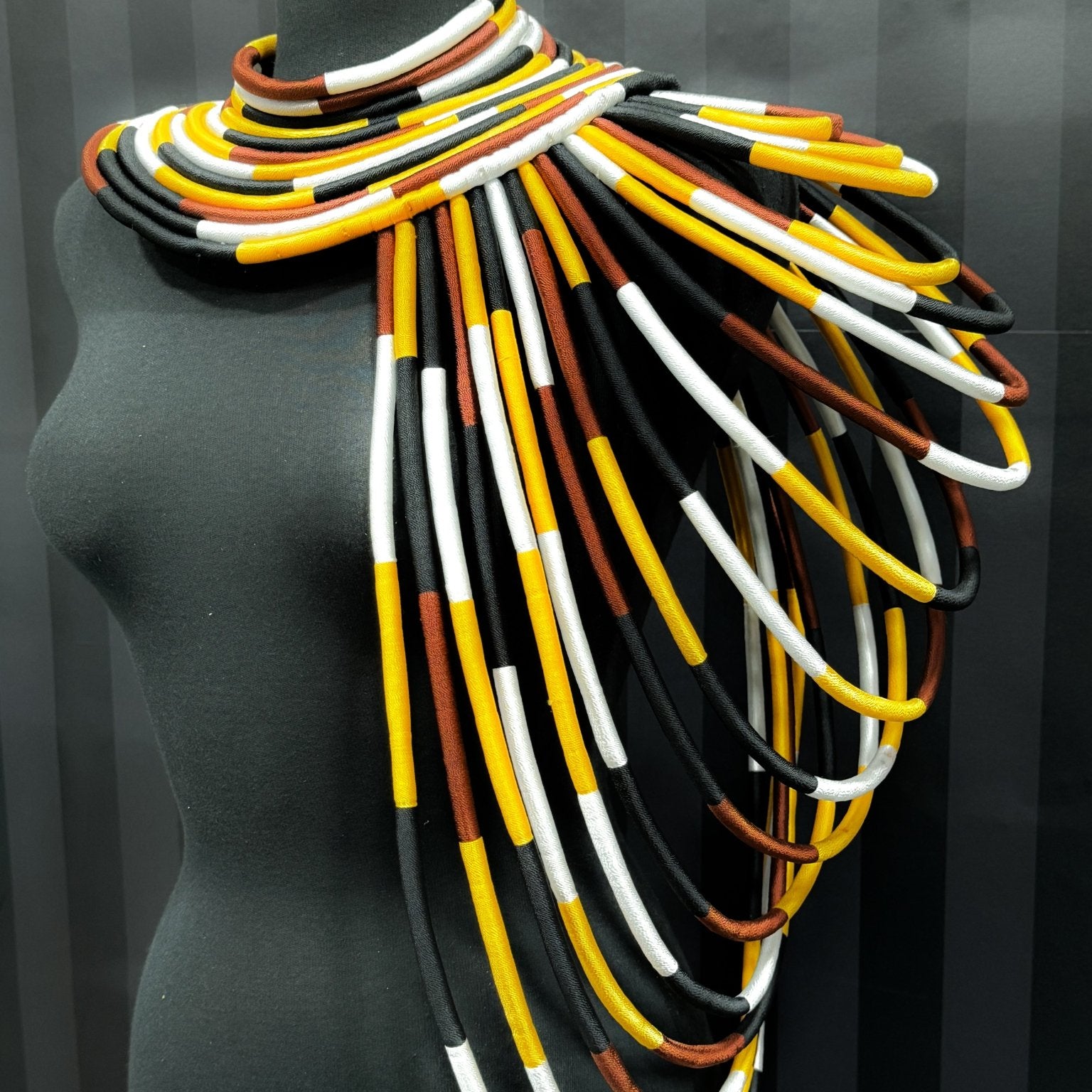 Ubuntu Goddess Statement Necklace - One shoulder - Trufacebygrace