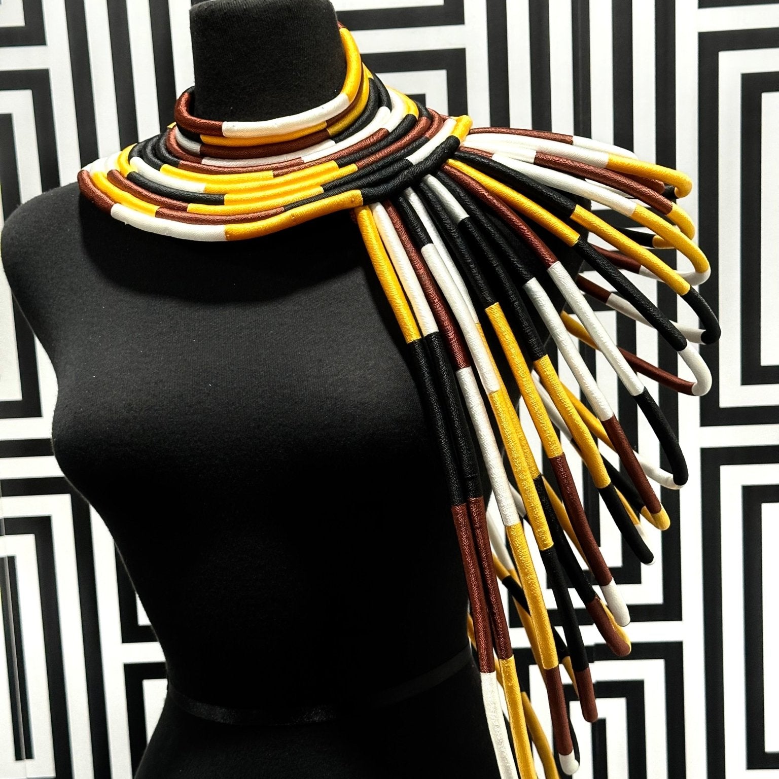 Ubuntu Goddess Statement Necklace - One shoulder - Trufacebygrace