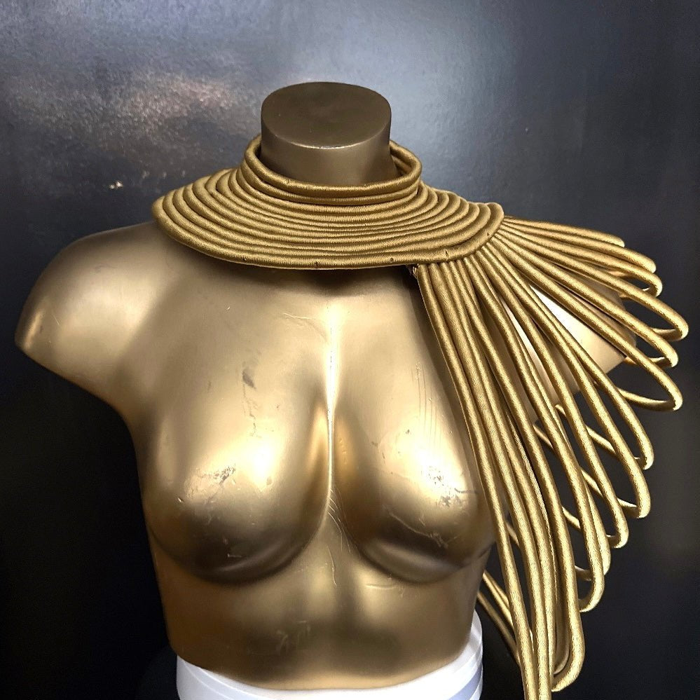 Ubuntu Goddess Statement Necklace - One shoulder - Trufacebygrace
