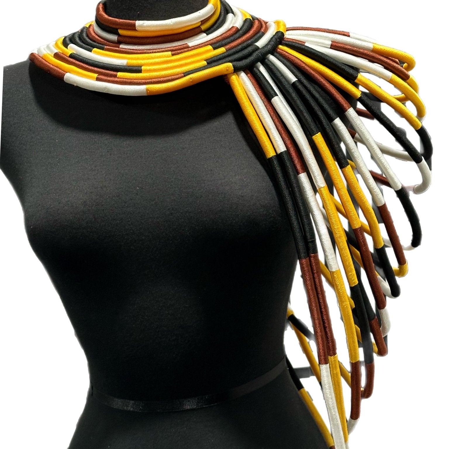 Ubuntu Goddess Statement Necklace - One shoulder - Trufacebygrace