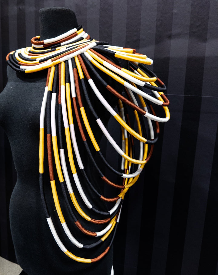 Ubuntu Goddess Statement Necklace - One shoulder - Trufacebygrace
