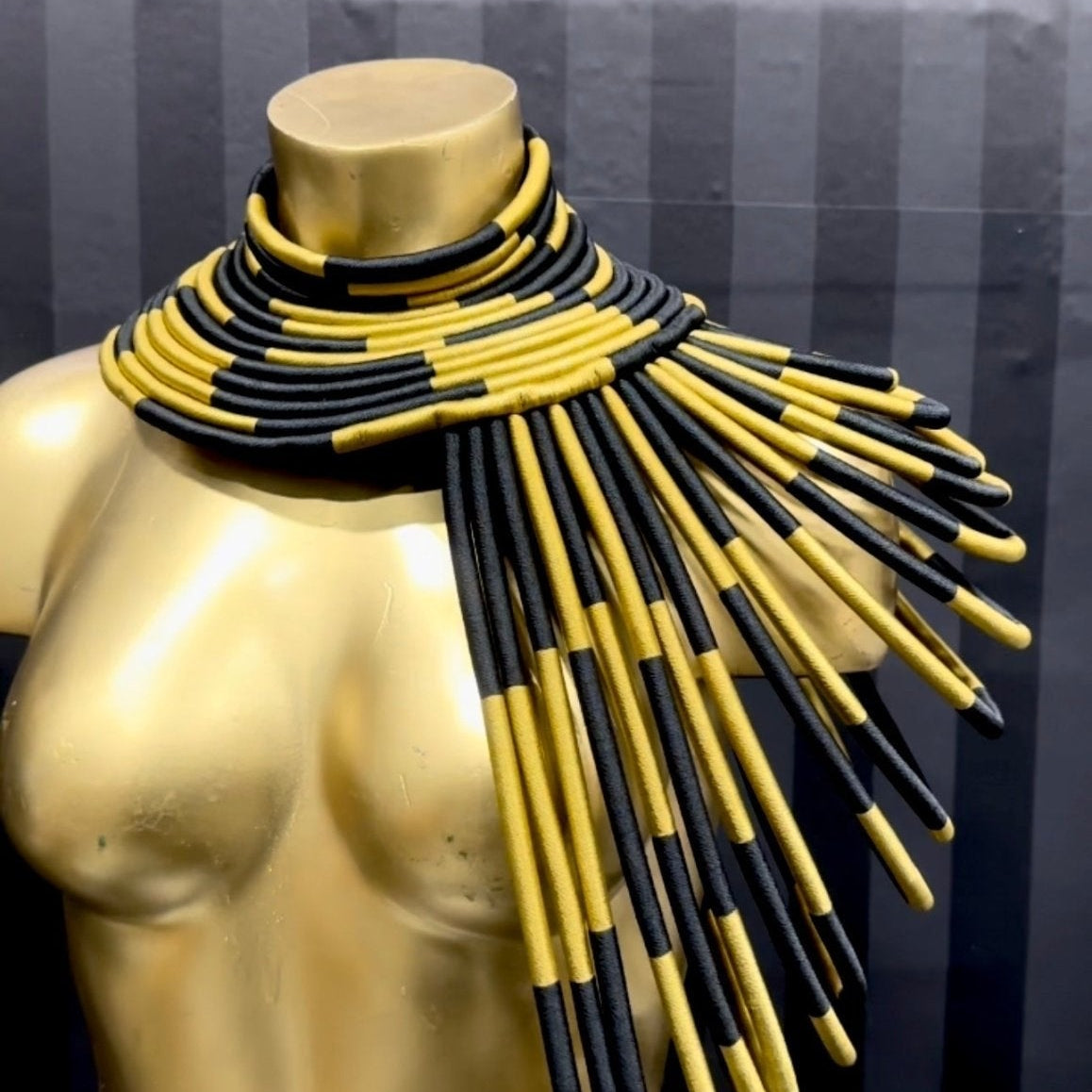 Ubuntu Goddess Statement Necklace - One shoulder - Trufacebygrace