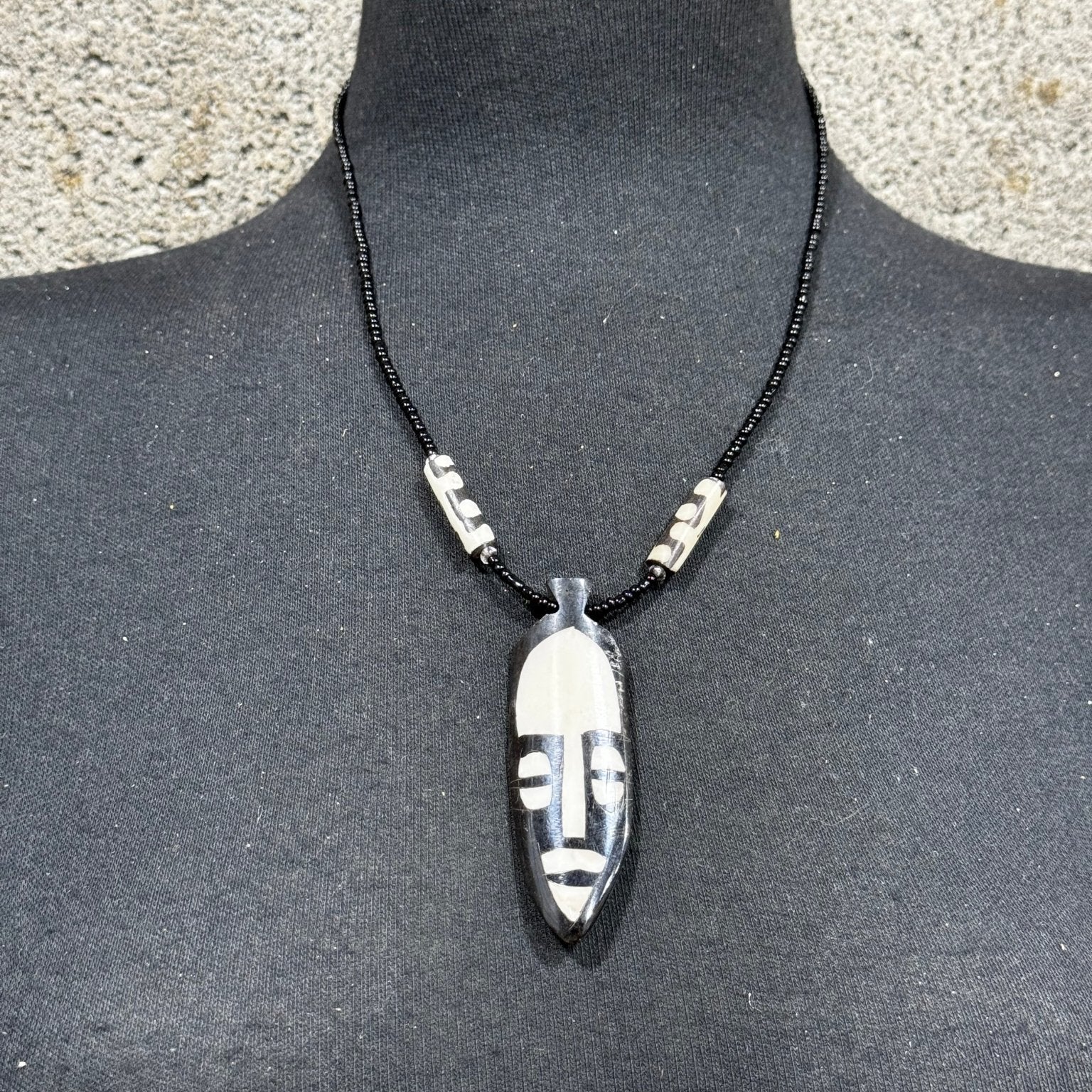 Unisex Tribal face mask Necklace - Trufacebygrace