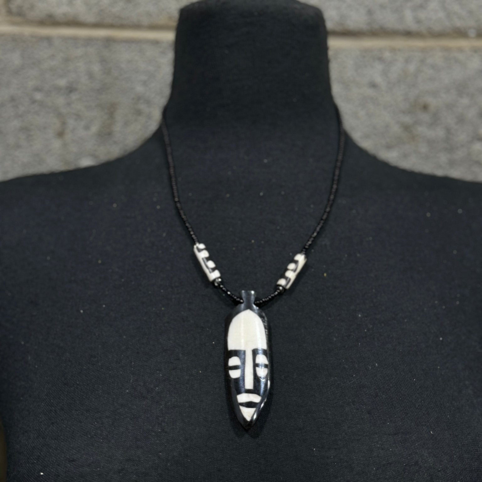 Unisex Tribal face mask Necklace - Trufacebygrace