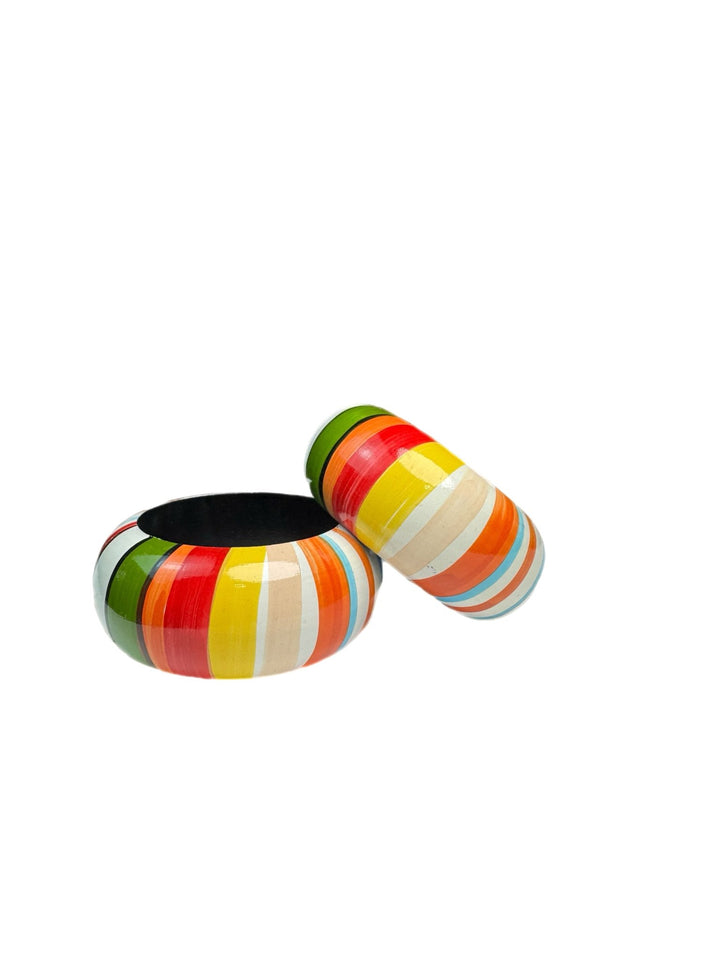 Upinde Hand - Painted Wooden Bangle - Trufacebygrace