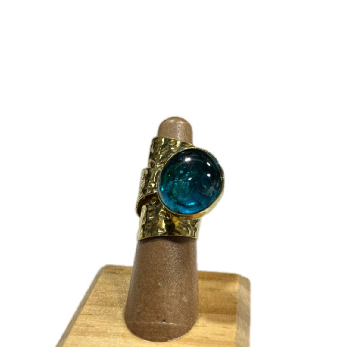 UPINDE Wraparound stone and Brass Ring - Trufacebygrace