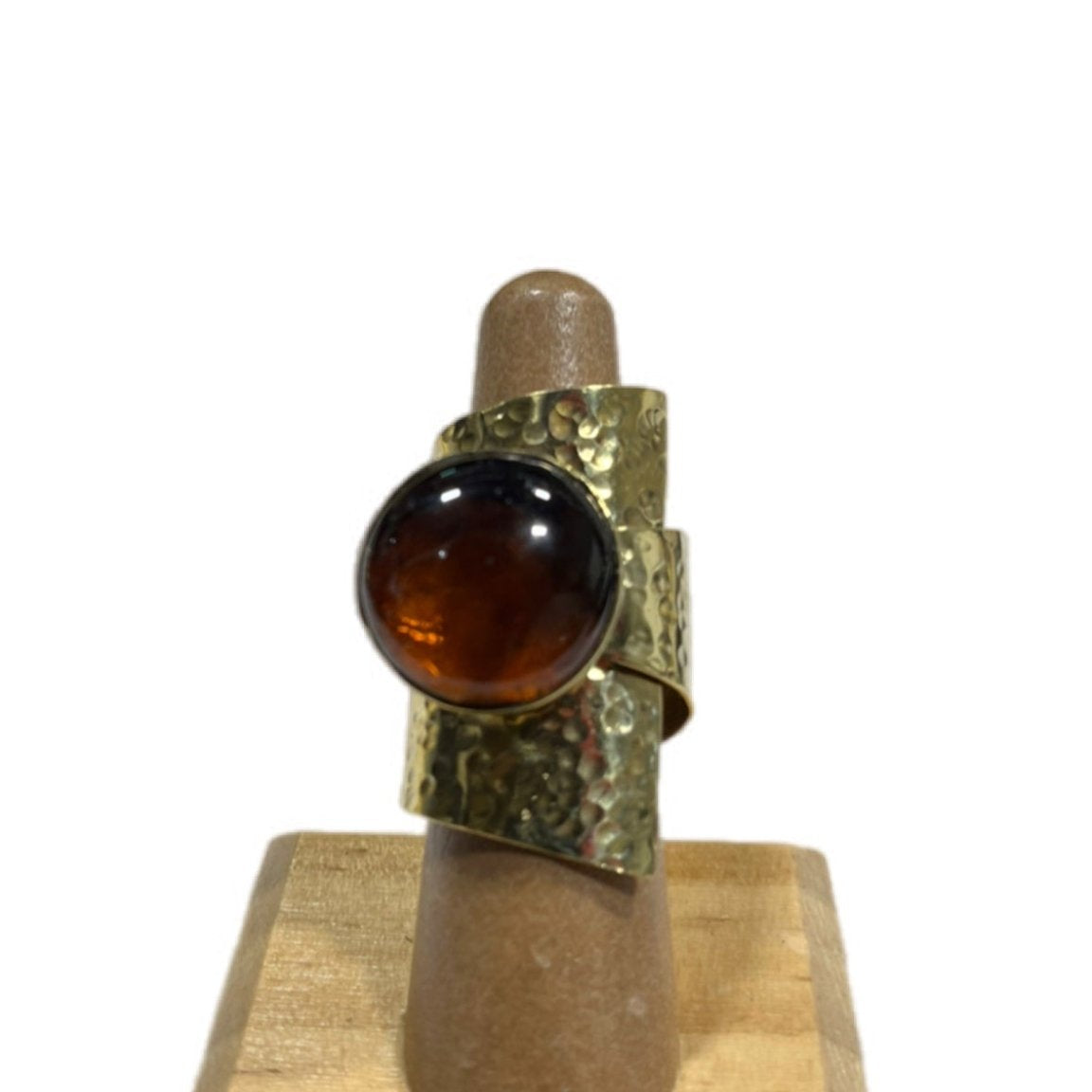 UPINDE Wraparound stone and Brass Ring - Trufacebygrace