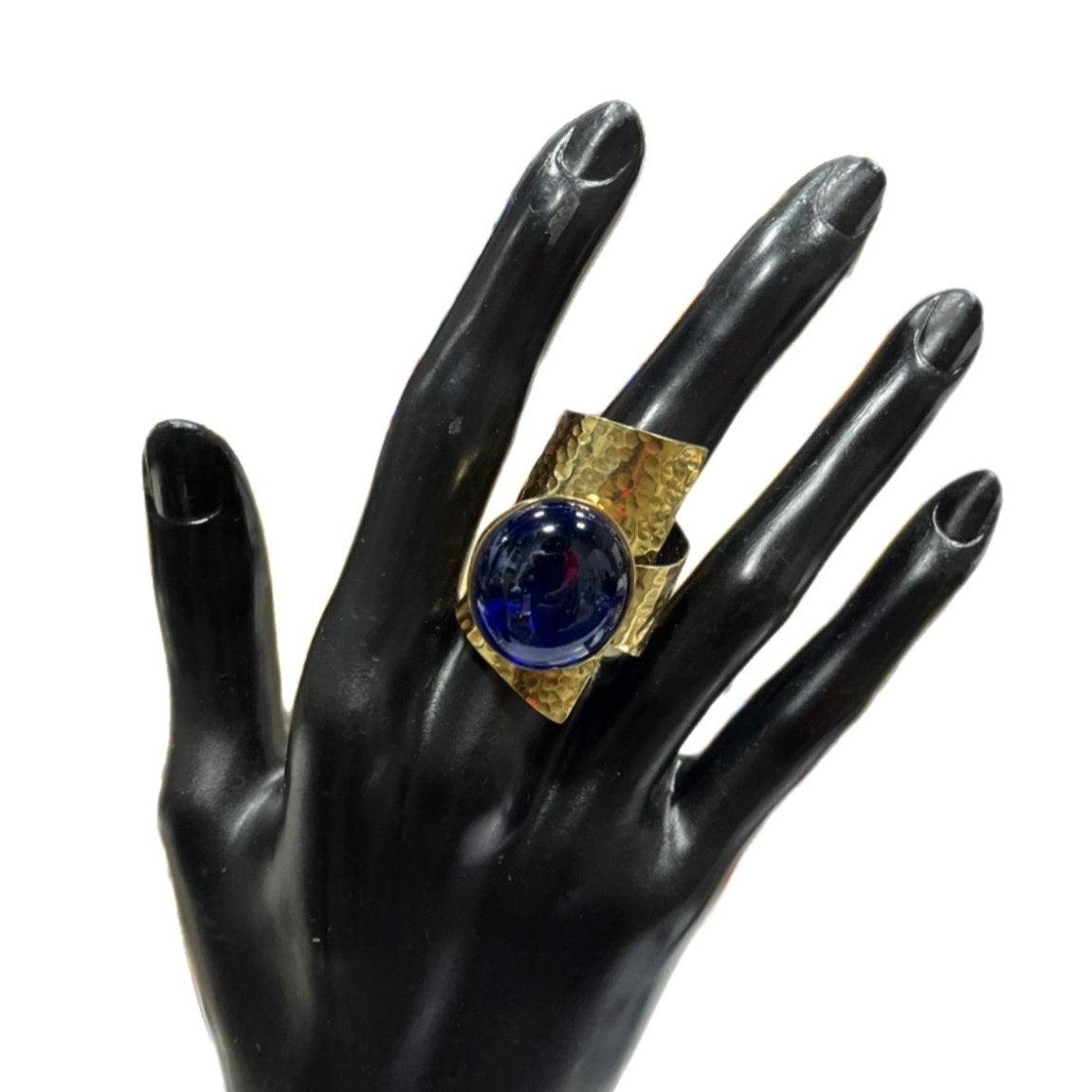 UPINDE Wraparound stone and Brass Ring - Trufacebygrace