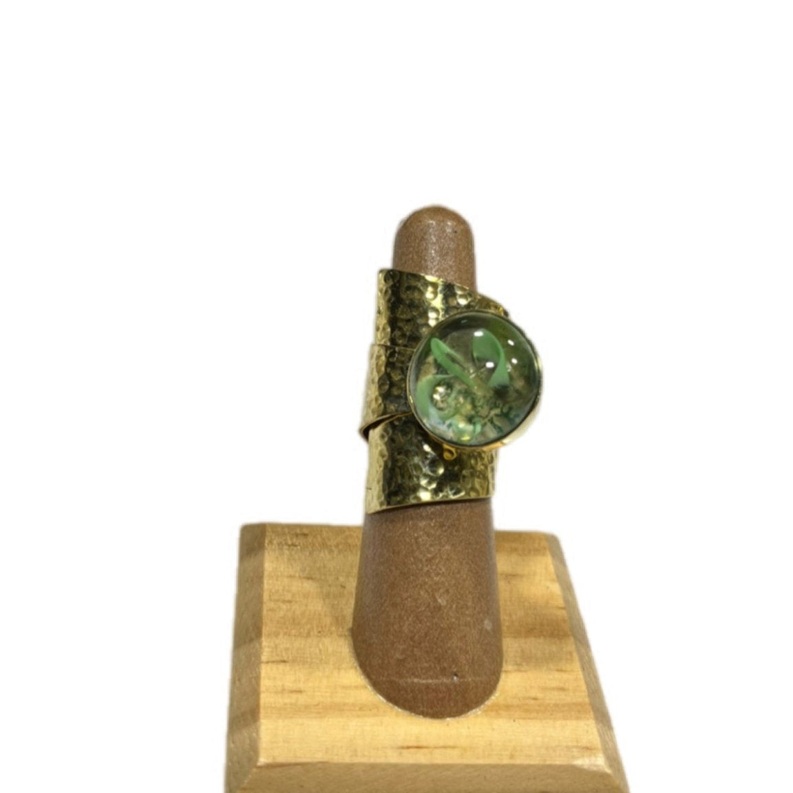 UPINDE Wraparound stone and Brass Ring - Trufacebygrace
