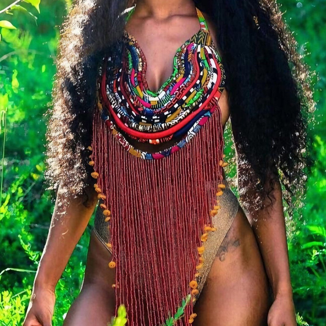 Warrior Queen Waterfall Necklace - Trufacebygrace