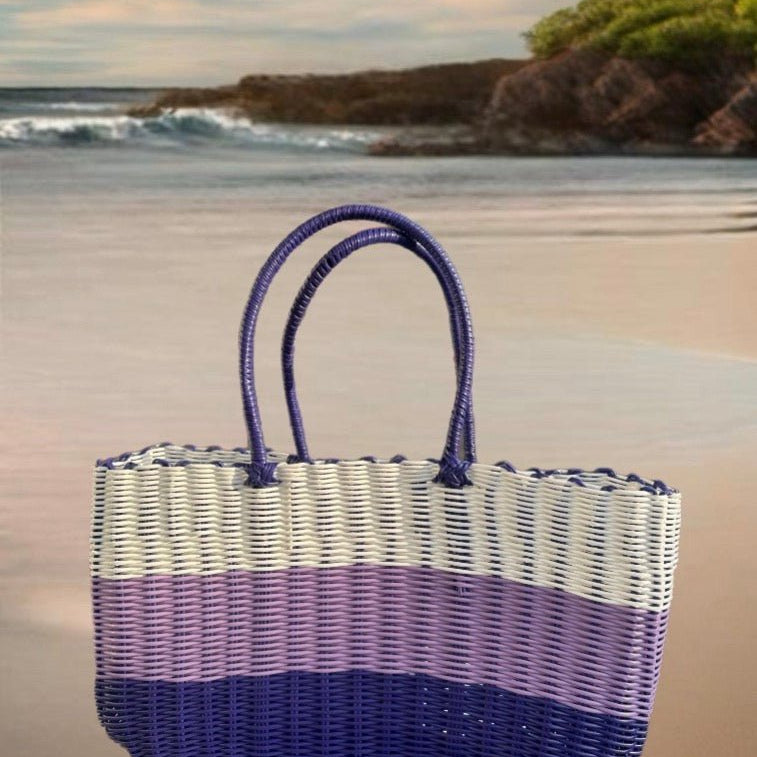 Woven Beach Bags - Trufacebygrace