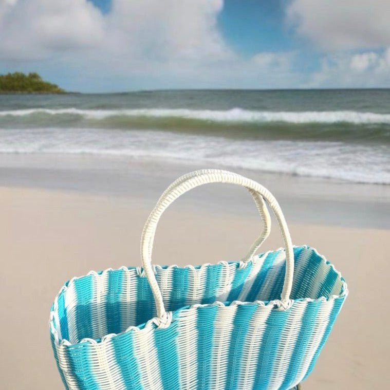 Woven Beach Bags - Trufacebygrace