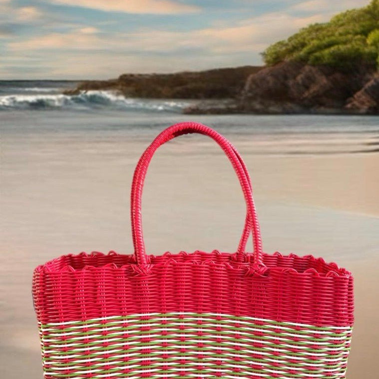 Woven Beach Bags - Trufacebygrace