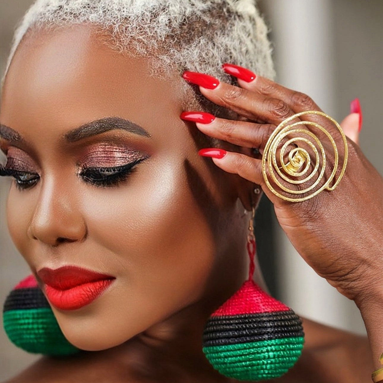 Woven Teardrop Basket Earrings - Trufacebygrace