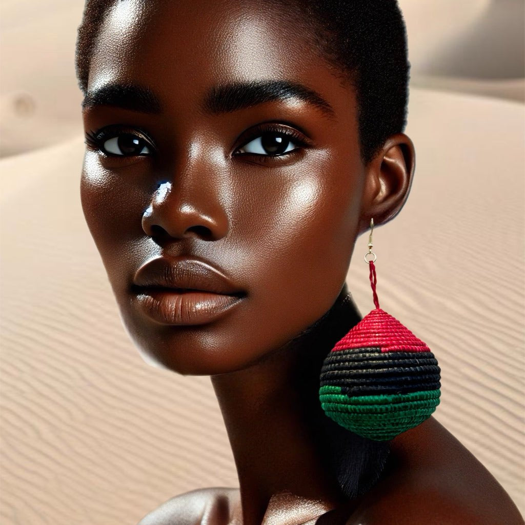 Woven Teardrop Basket Earrings - Trufacebygrace