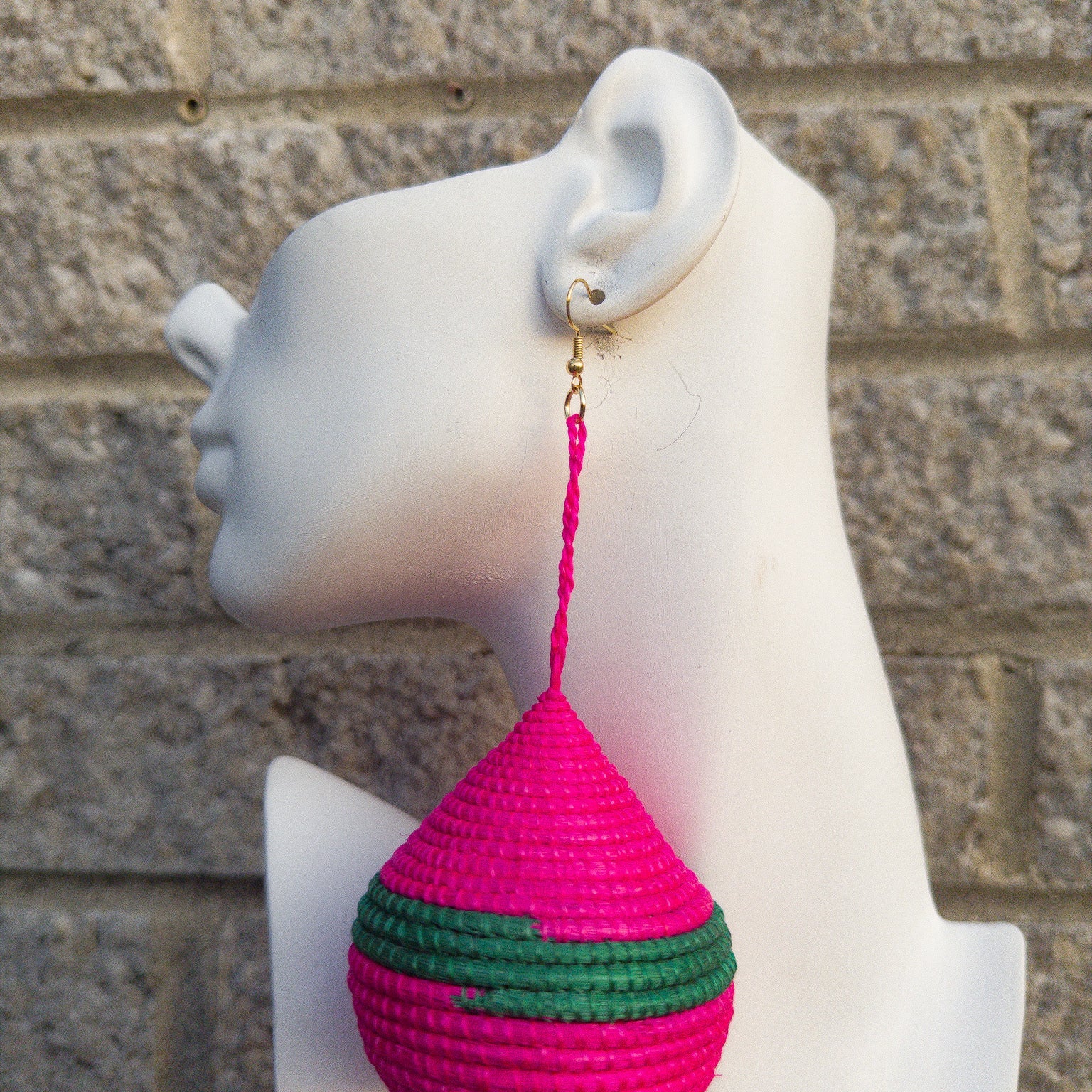 Woven Teardrop Basket Earrings - Trufacebygrace