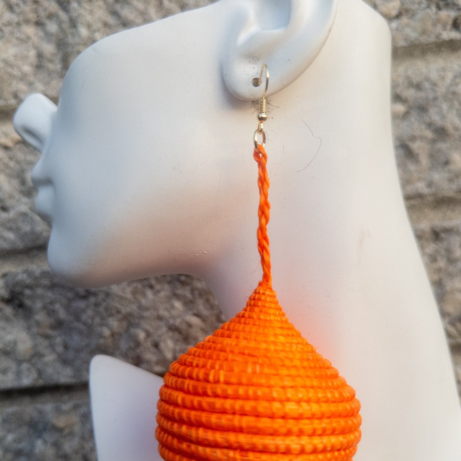Woven Teardrop Basket Earrings - Trufacebygrace