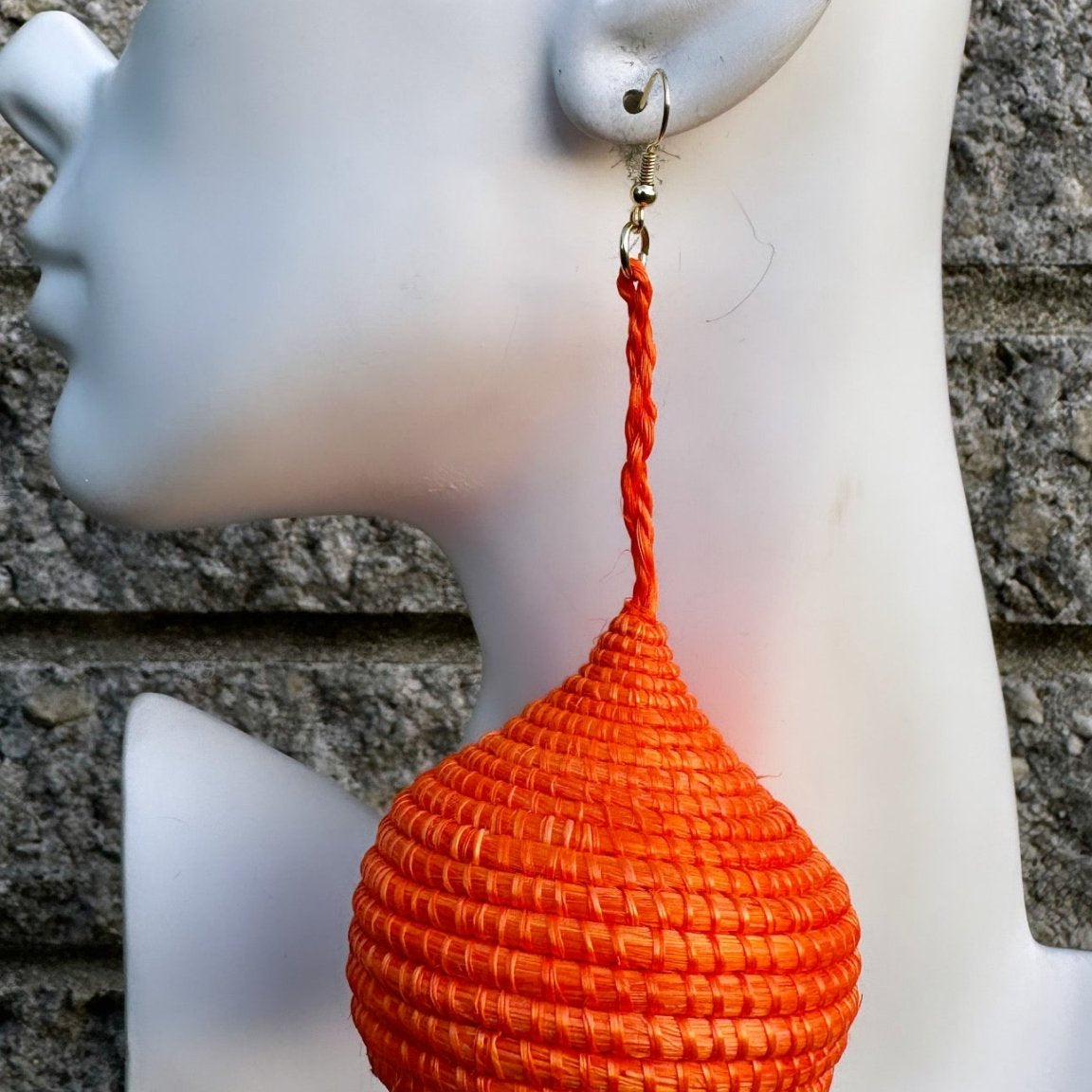 Woven Teardrop Basket Earrings - Trufacebygrace