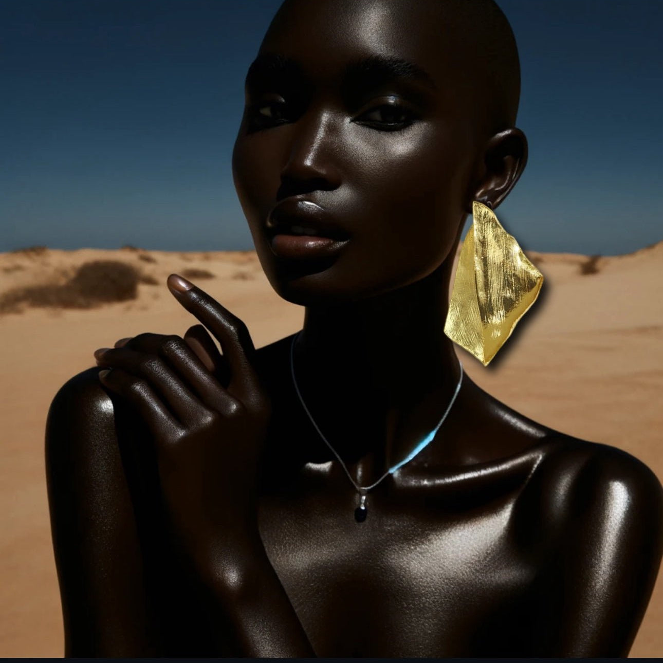 Yetwaho Oversized Geometric Stud Earrings - Trufacebygrace