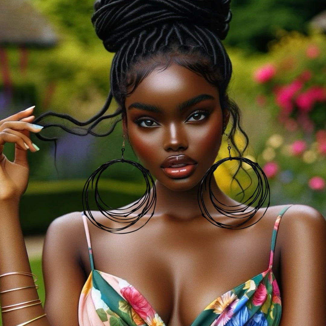 Zamunda Multi - loop Brass Earrings - Trufacebygrace