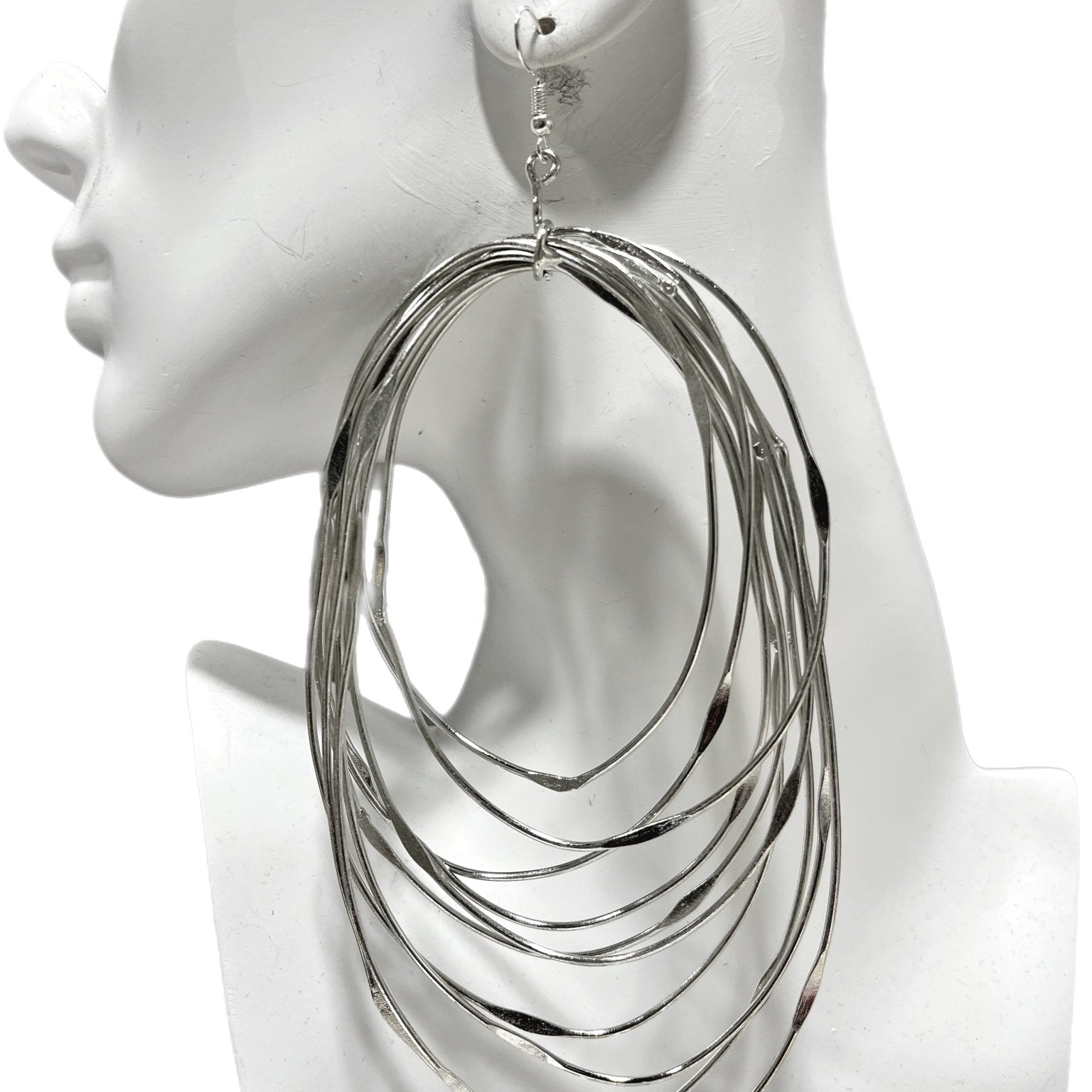 Zamunda Multi strand brass Earrings - Oval - Trufacebygrace