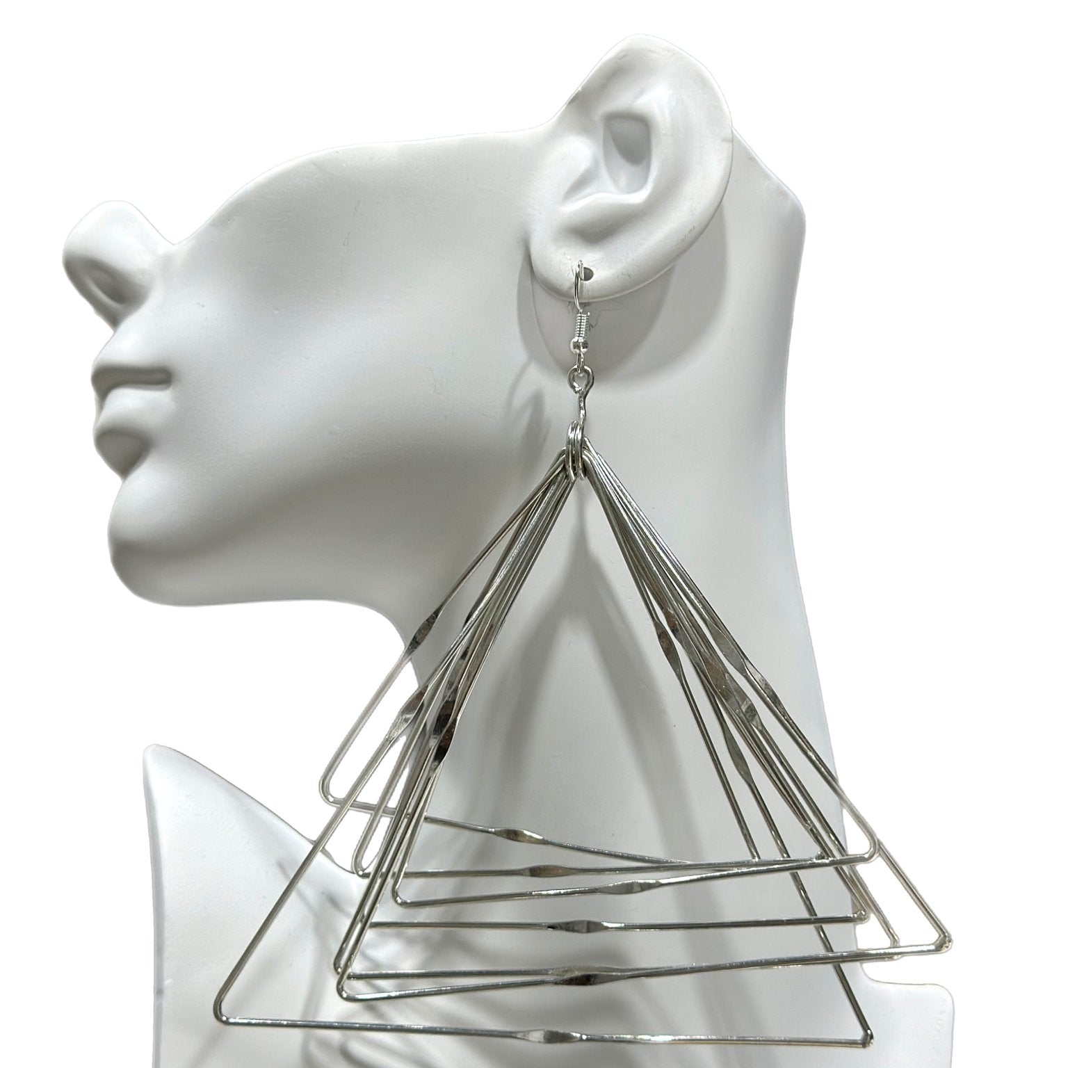 Zamunda multi strand Triangle Earrings - Trufacebygrace