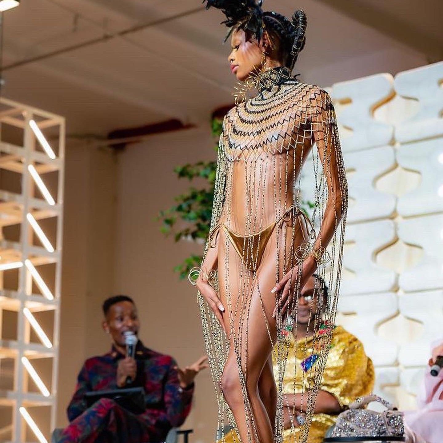 Zenith cascading long body piece necklace - Trufacebygrace