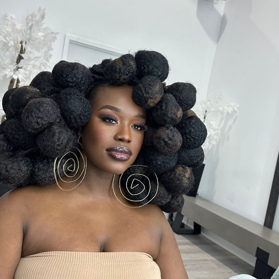 Zuriya Infinity Circle Stud Earrings - Trufacebygrace