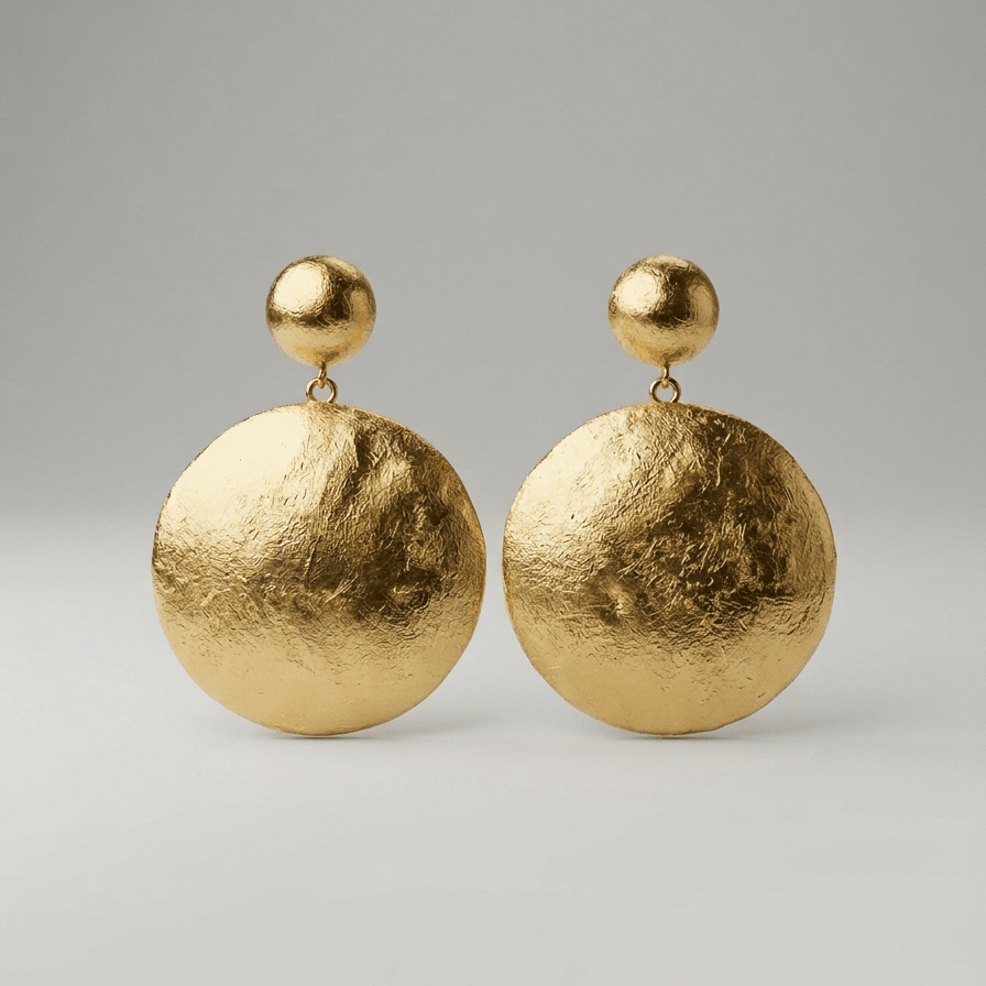Zuwena Burnished Glow Foil Earrings - Trufacebygrace