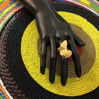 Adjustable African Map Brass Rings - Trufacebygrace
