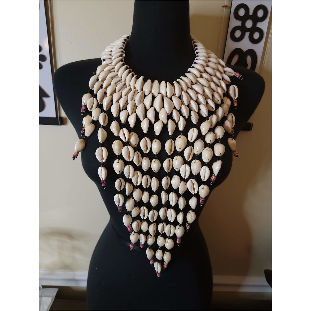 Genuine Cowry Shell Cascading Necklace - Trufacebygrace