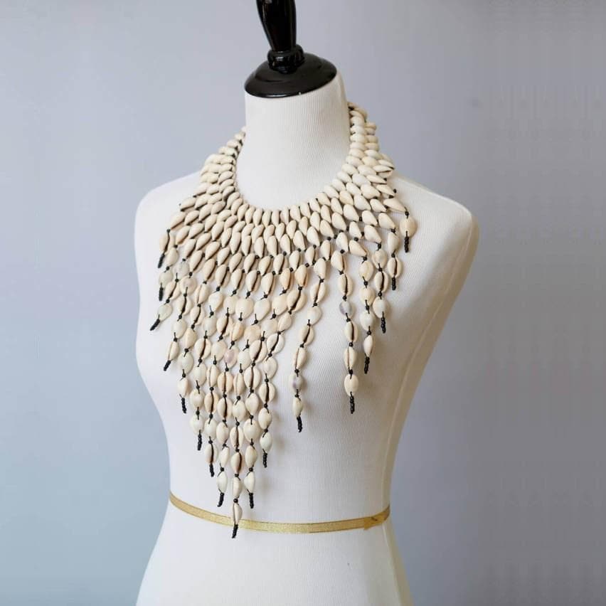 Genuine Cowry Shell Cascading Necklace - Trufacebygrace