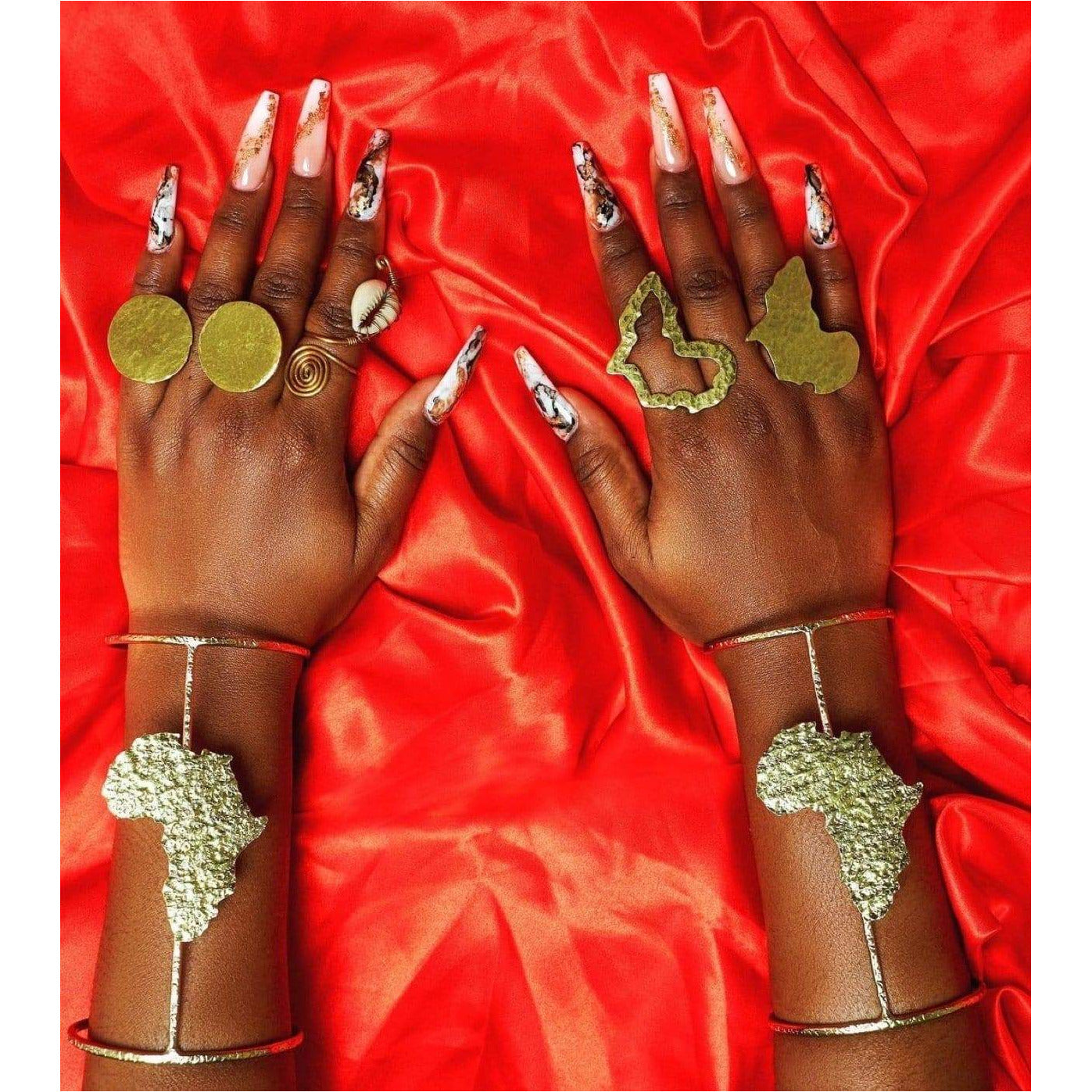The Ancestral Rings and Wrist Cuffs Set - Trufacebygrace