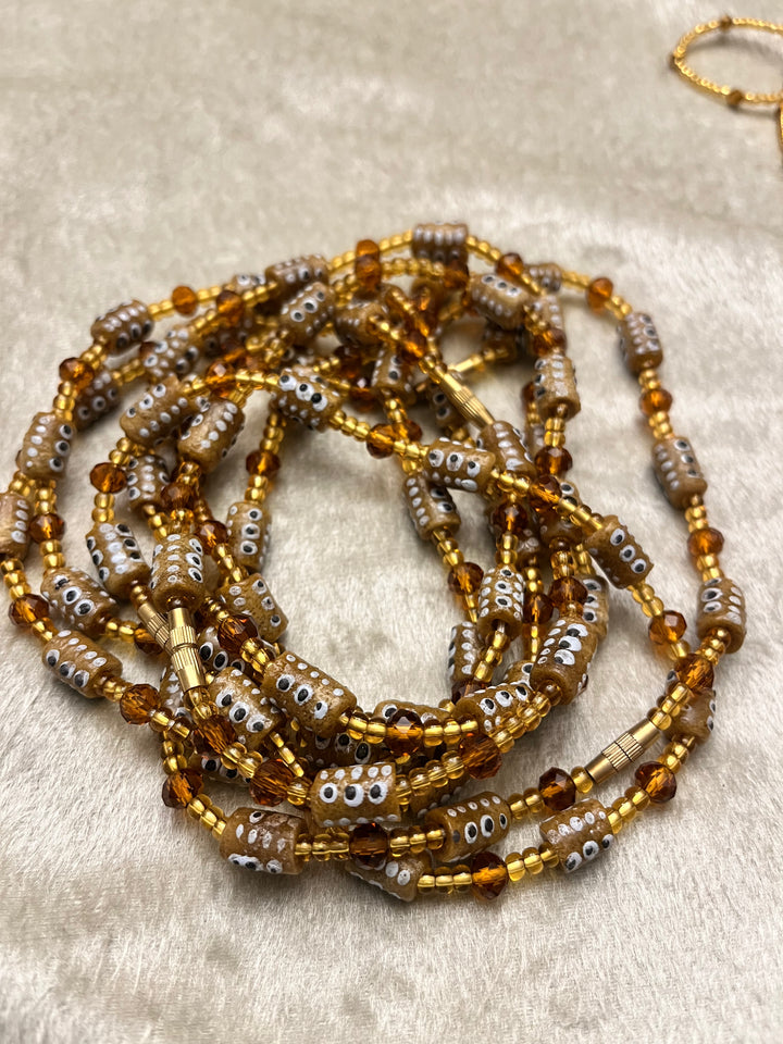 Mix of Big beads glass bead Anklet