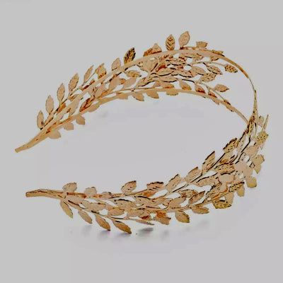 Goddess Clotho Gold leaf headband/crown - Trufacebygrace