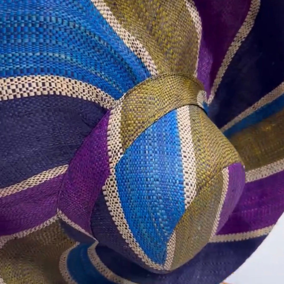 Meena design/Stripes Beach Hat - Trufacebygrace