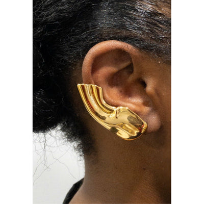 Efe Ear lobe statement Ear cuff/clip without Piercing