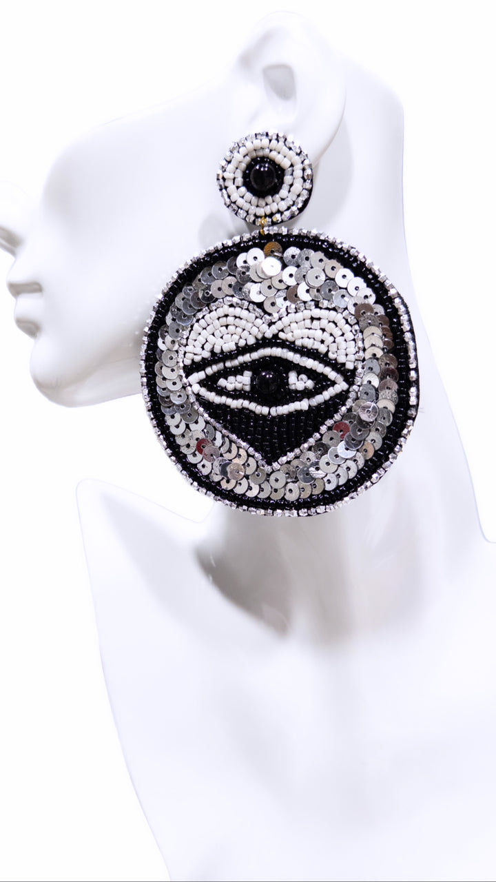 Ya-asili Dream beaded Eye Earring- Not perfect