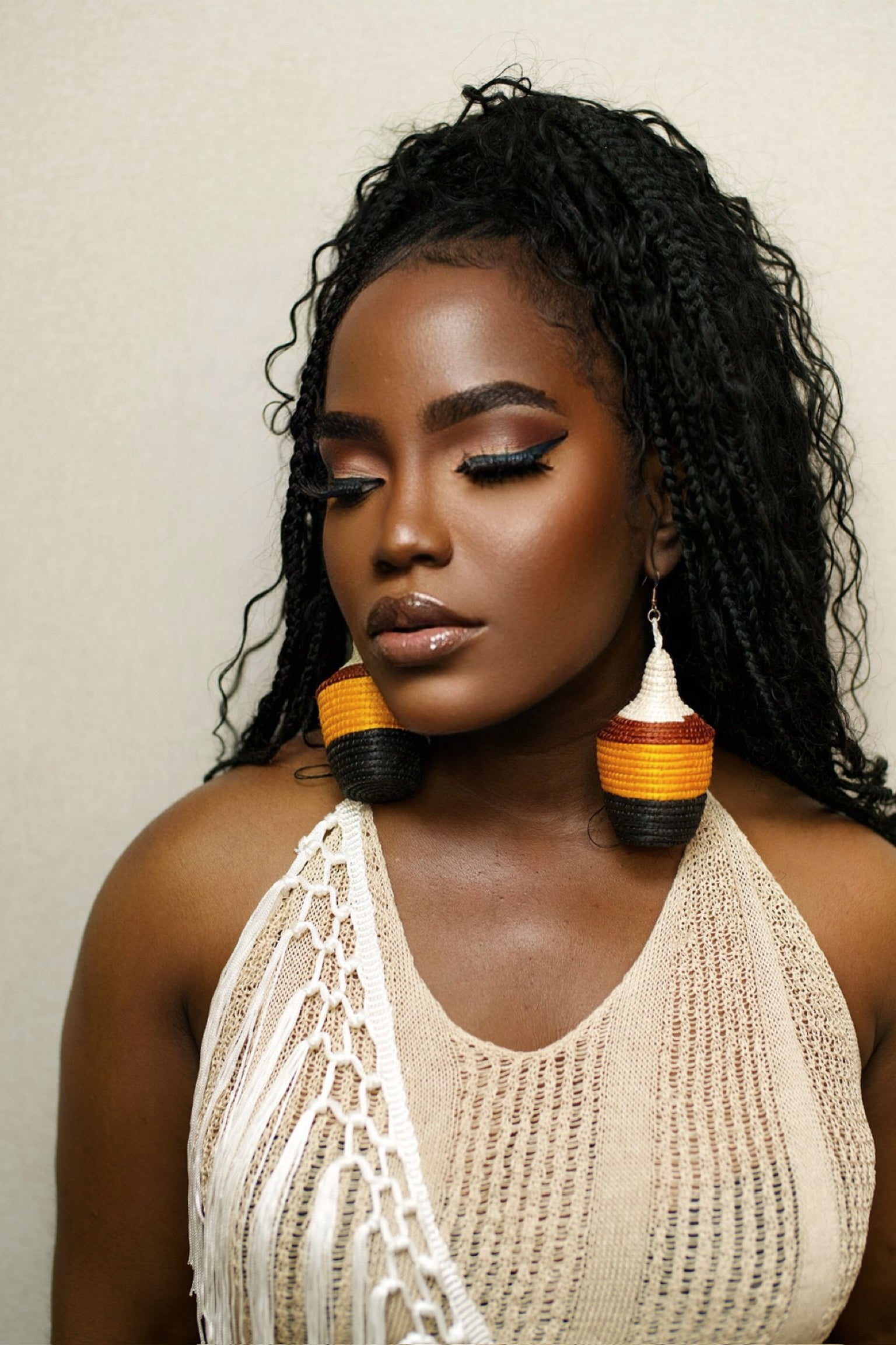 Bambaro Basket (Agaseke) Basket Earrings Collection