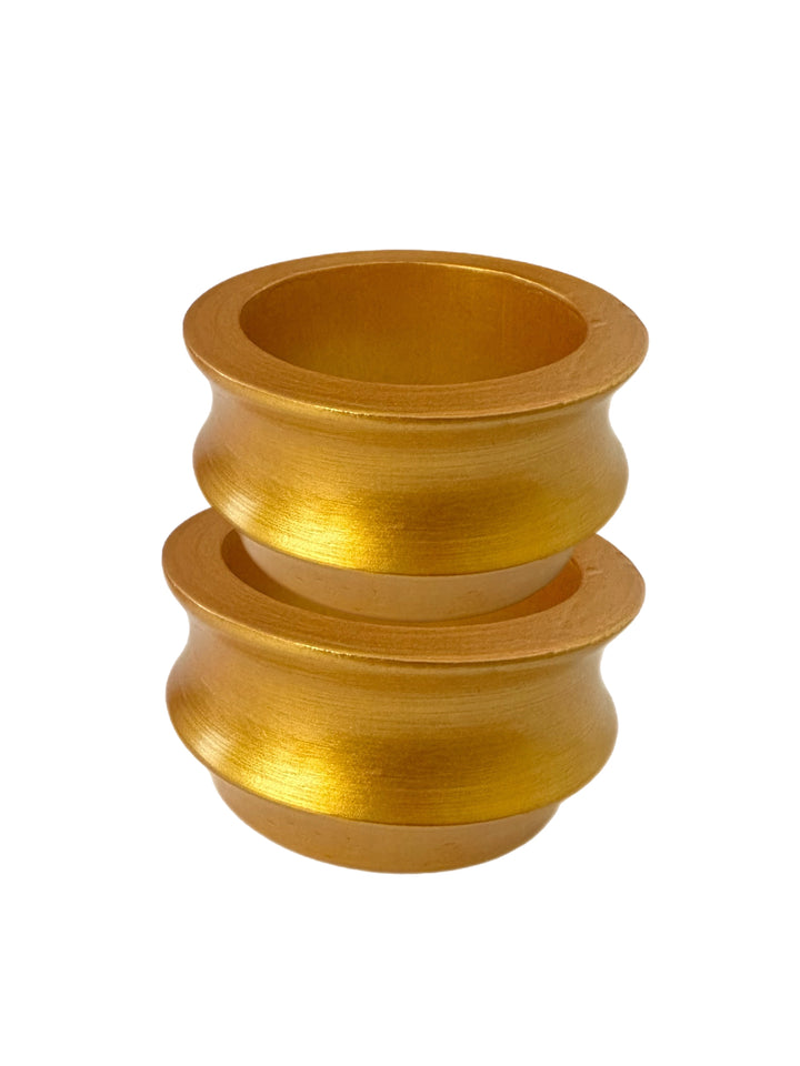 Ayie Wura Honey Gold Chunky Wood Bangle