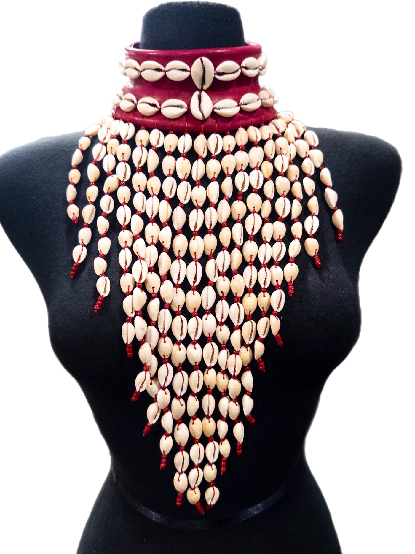 Premium Okoye cowry and Leather Choker