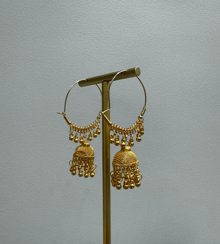 Simple Jhumka Hoop Necklace - trufacebygrace