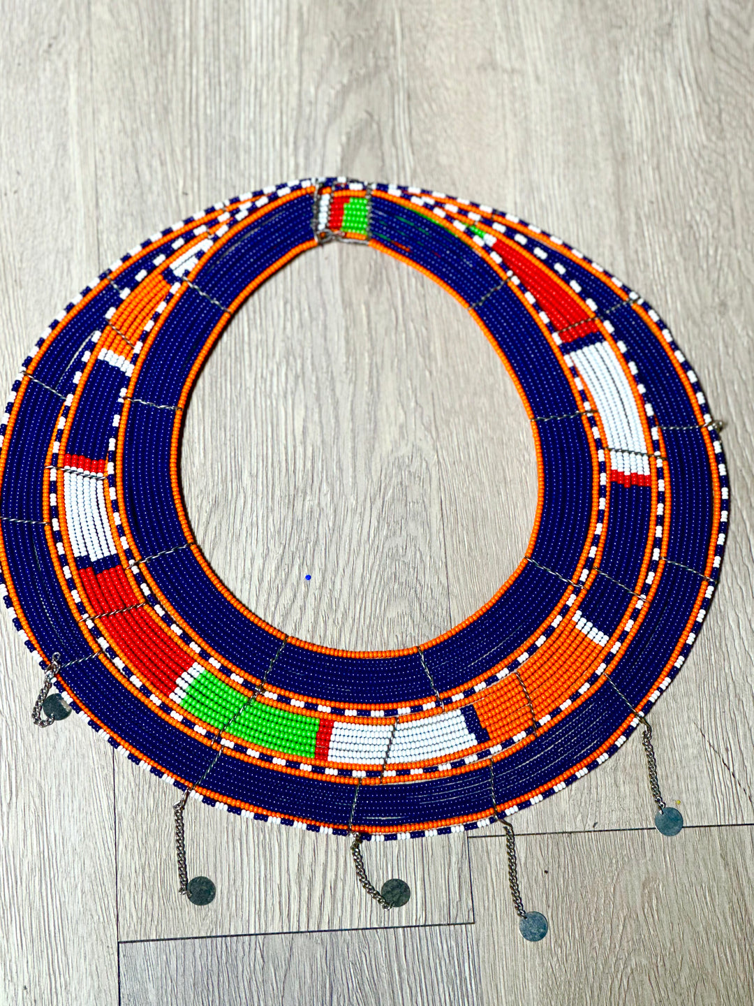 Kenyan Maasai triple bound necklace / neckpiece