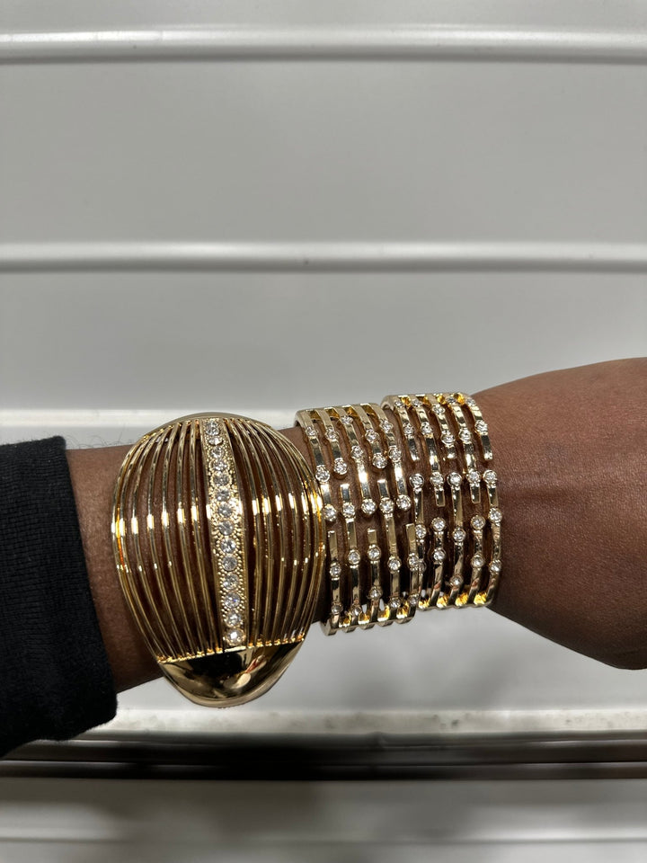 3 piece Gold Bracelet set - Trufacebygrace