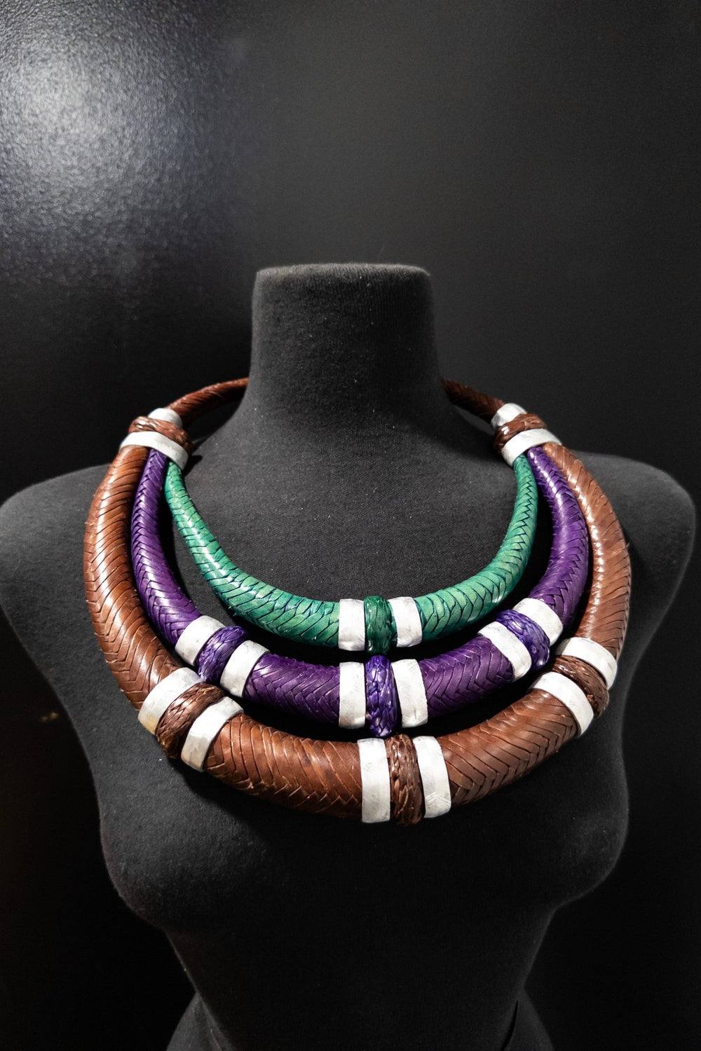 3 tier Bankula chunky Necklace - Trufacebygrace