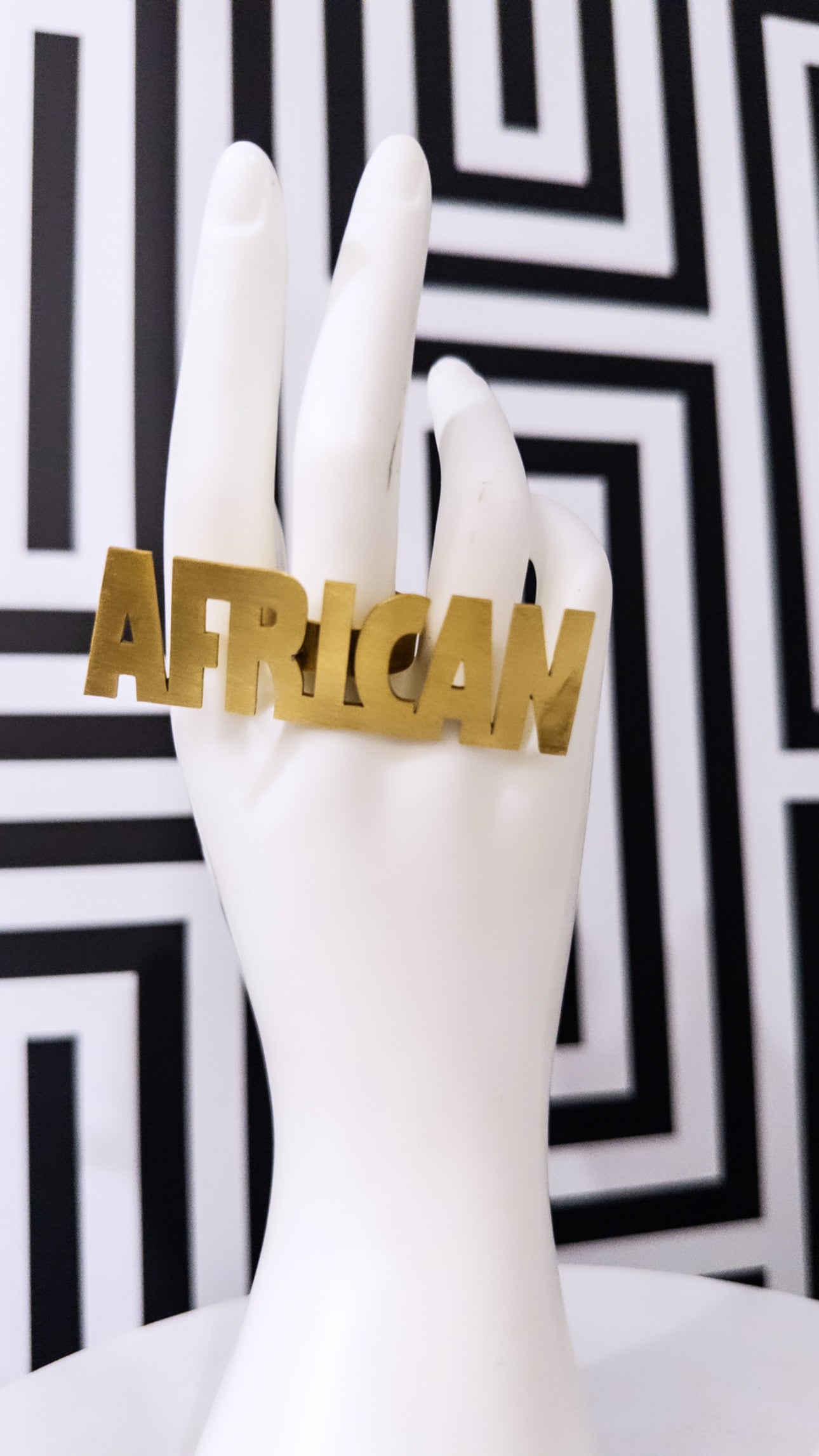 I am AFRICAN Statement Ring